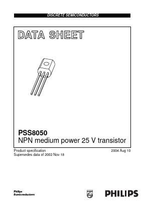 PSS8050 Datasheet PDF Philips Electronics