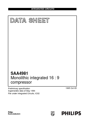 SAA4981 Datasheet PDF Philips Electronics