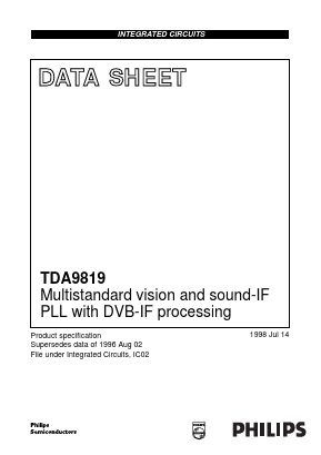 TDA9819 Datasheet PDF Philips Electronics