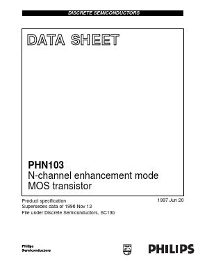 PHN103 Datasheet PDF Philips Electronics