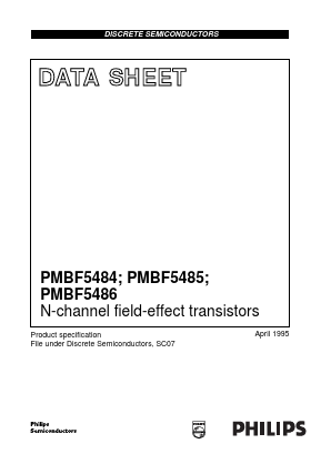 PMBF5484 Datasheet PDF Philips Electronics