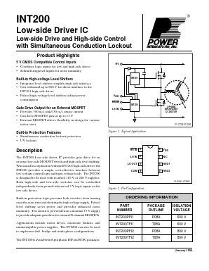INT200PFI2 Datasheet PDF Power Integrations, Inc