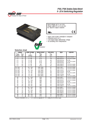 PSK5A18-2 Datasheet PDF Power-One Inc.