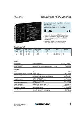 LPC1901-7D Datasheet PDF Power-One Inc.