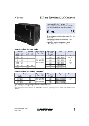 LXN1740-6M1 Datasheet PDF Power-One Inc.