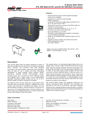 LXN1240-6M1 Datasheet PDF Power-One Inc.