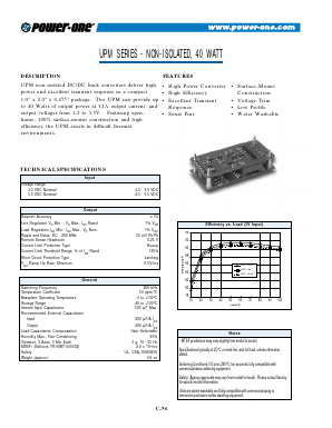 UPM301.8 Datasheet PDF Power-One Inc.
