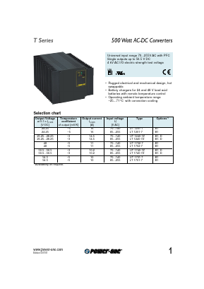 UT1740-7Z Datasheet PDF Power-One Inc.