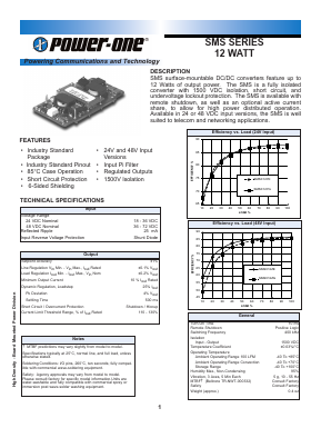 SMS007YC Datasheet PDF Power-One Inc.