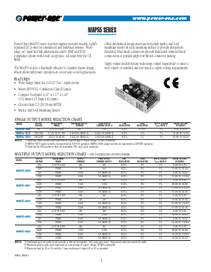 MAP55-1012 Datasheet PDF Power-One Inc.
