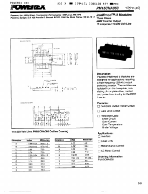 PM15CHA060 Datasheet PDF Powerex