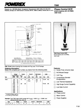 T500114005AQ Datasheet PDF Powerex