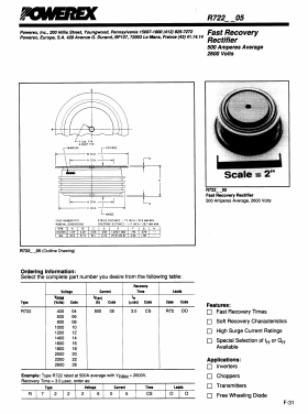 R7222005CS Datasheet PDF Powerex
