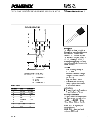 BS08D-112 Datasheet PDF Powerex
