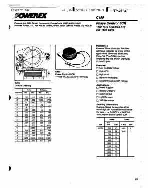C450T1 Datasheet PDF Powerex