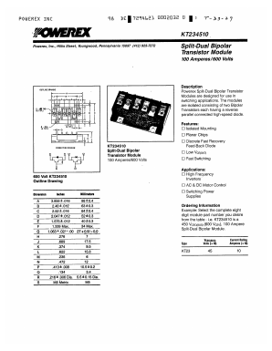 KT234510 Datasheet PDF Powerex