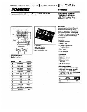 KT234520 Datasheet PDF Powerex
