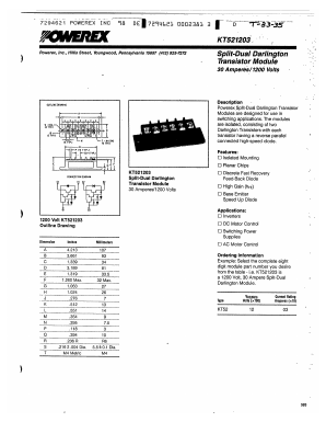 KT521203 Datasheet PDF Powerex
