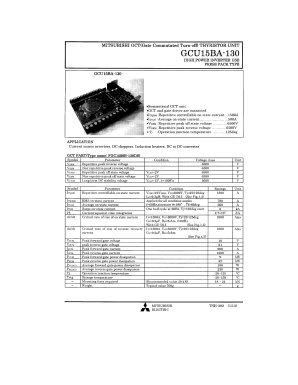 GCU15BA-130 Datasheet PDF Powerex