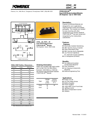 CD420890 Datasheet PDF Powerex