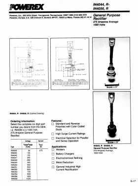 1N4046R Datasheet PDF Powerex