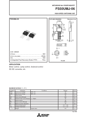 FS50UMJ-06 Datasheet PDF Powerex