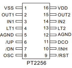 PT2256-SL Datasheet PDF Princeton Technology