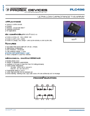 PLC496-LF-T7 Datasheet PDF ProTek Devices.