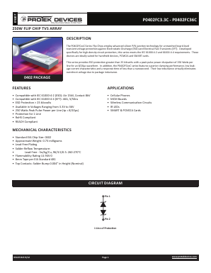 P0402FC12C-LF-T75-1 Datasheet PDF ProTek Devices.