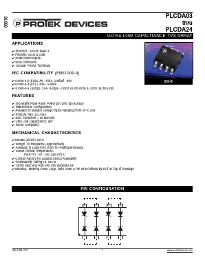PLCDA03-T7 Datasheet PDF ProTek Devices.