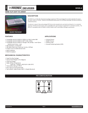 SFC05-4 Datasheet PDF ProTek Devices.