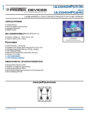 ULC0404FC12C-T710-2 Datasheet PDF ProTek Devices.
