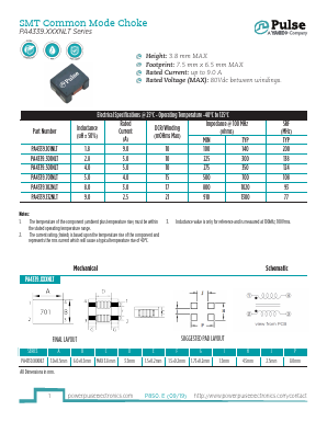PA4339.XXXNLT Datasheet PDF Pulse Electronics