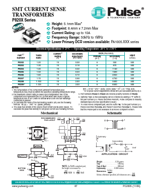 P8202 Datasheet PDF Pulse Electronics