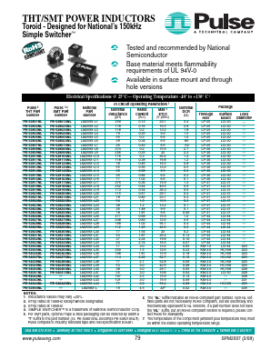 LM258X-L Datasheet PDF Pulse Electronics