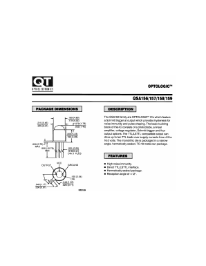 QSA157 Datasheet PDF QT Optoelectronics => Fairchildsemi