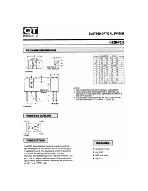 H22B6 Datasheet PDF QT Optoelectronics => Fairchildsemi