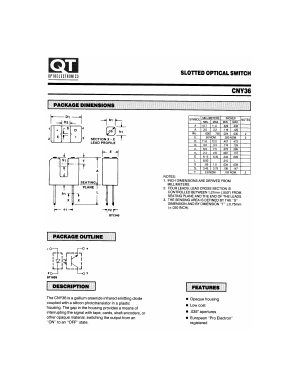CNY36 Datasheet PDF QT Optoelectronics => Fairchildsemi