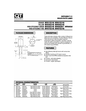 MV6754A Datasheet PDF QT Optoelectronics => Fairchildsemi