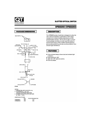 OPB866N Datasheet PDF QT Optoelectronics => Fairchildsemi