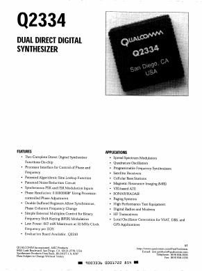 Q2334 Datasheet PDF QUALCOMM Incorporated