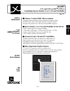 QL2007-XPF144I Datasheet PDF QuickLogic Corporation