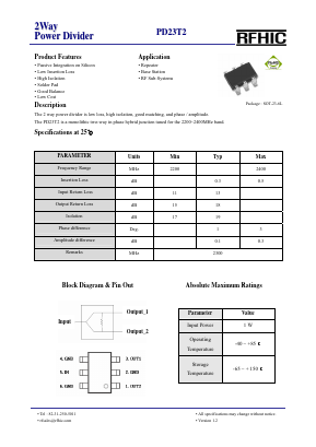 PD23T2 Datasheet PDF RFHIC