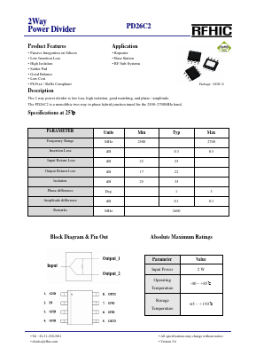 PD26C2 Datasheet PDF RFHIC