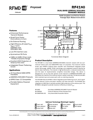 RF4180SB Datasheet PDF RF Micro Devices