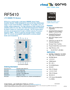 RF5410SQ Datasheet PDF RF Micro Devices