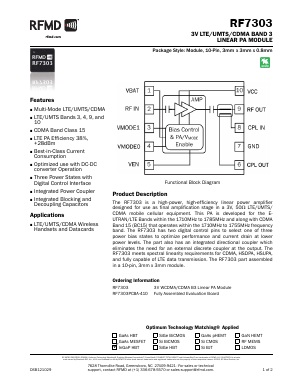 RF7303 Datasheet PDF RF Micro Devices