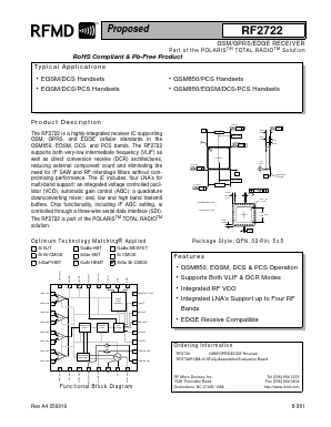 RF2722PCBA-41 Datasheet PDF RF Micro Devices