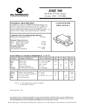 DME500 Datasheet PDF RF Micro Devices