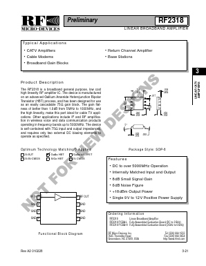 RF2318PCBA-H Datasheet PDF RF Micro Devices